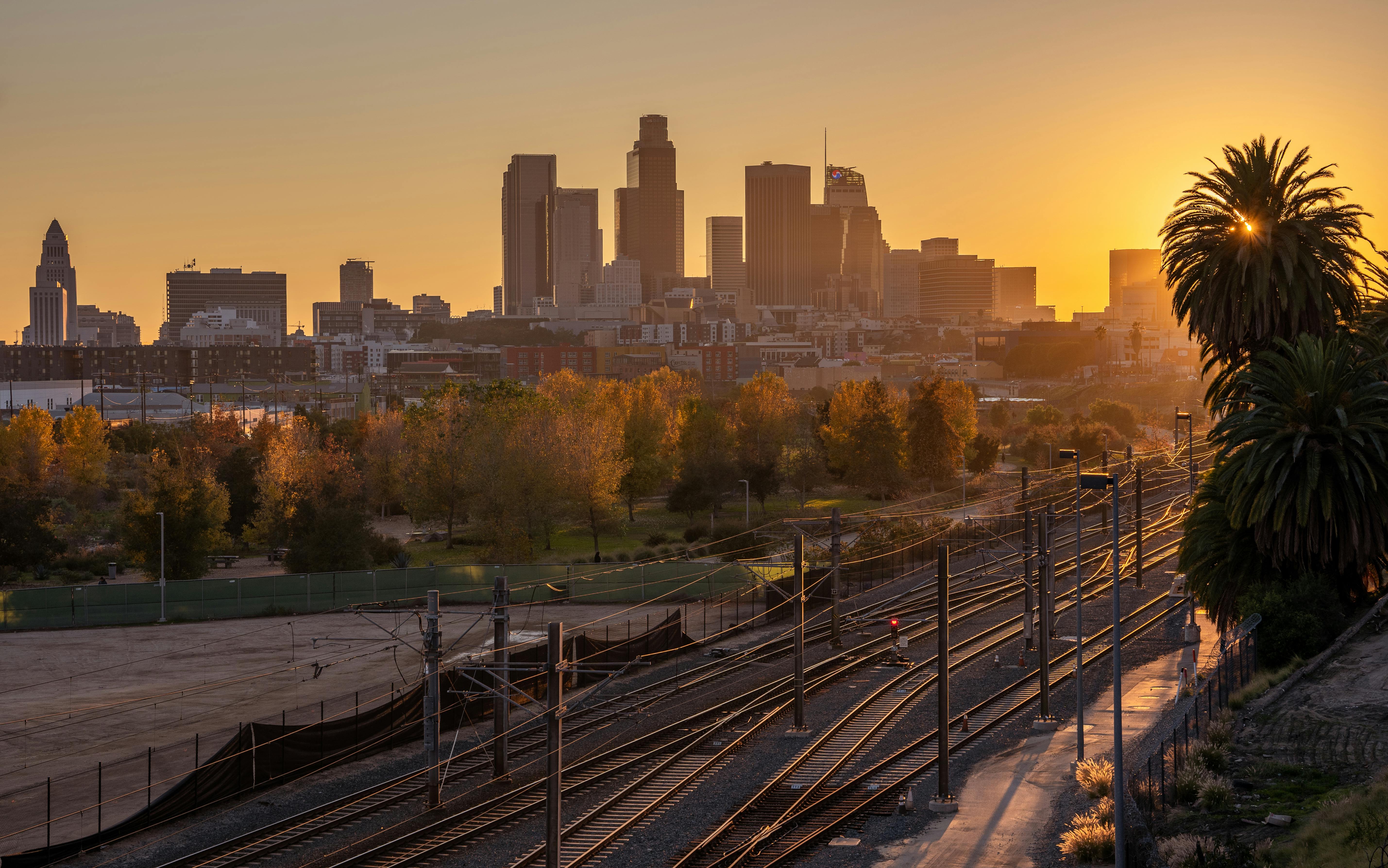 City Buildings During Sunset