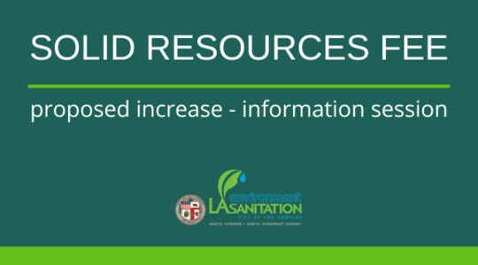 INFORMATIONAL WEBINAR ABOUT PROPOSED SOLID RESOURCES FEE INCREASE
