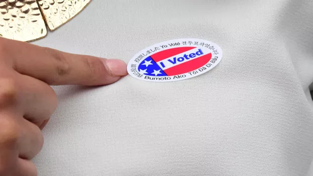 I Voted sticker