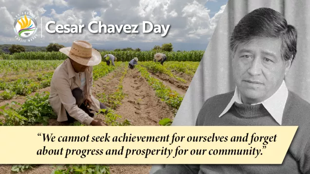 Cesar Chavez social media graphic