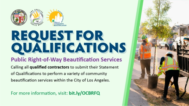 OCB RFQ, contractors planting trees