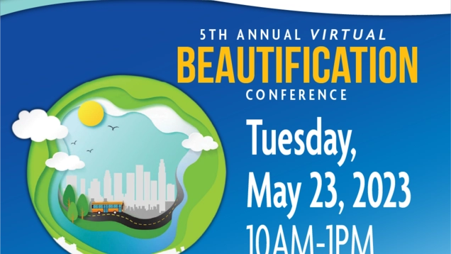 Beautification Conference flyer with information about the event (e.g. time and date).