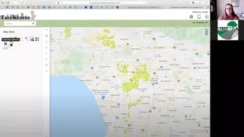 Screen shot of the TreeKeeper tree inventory platform