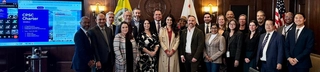 A group photo of the ED9 Capital Planning Steering Committee (CPSC) members present for the adoption of the CPSC governing charter on March 28, 2025